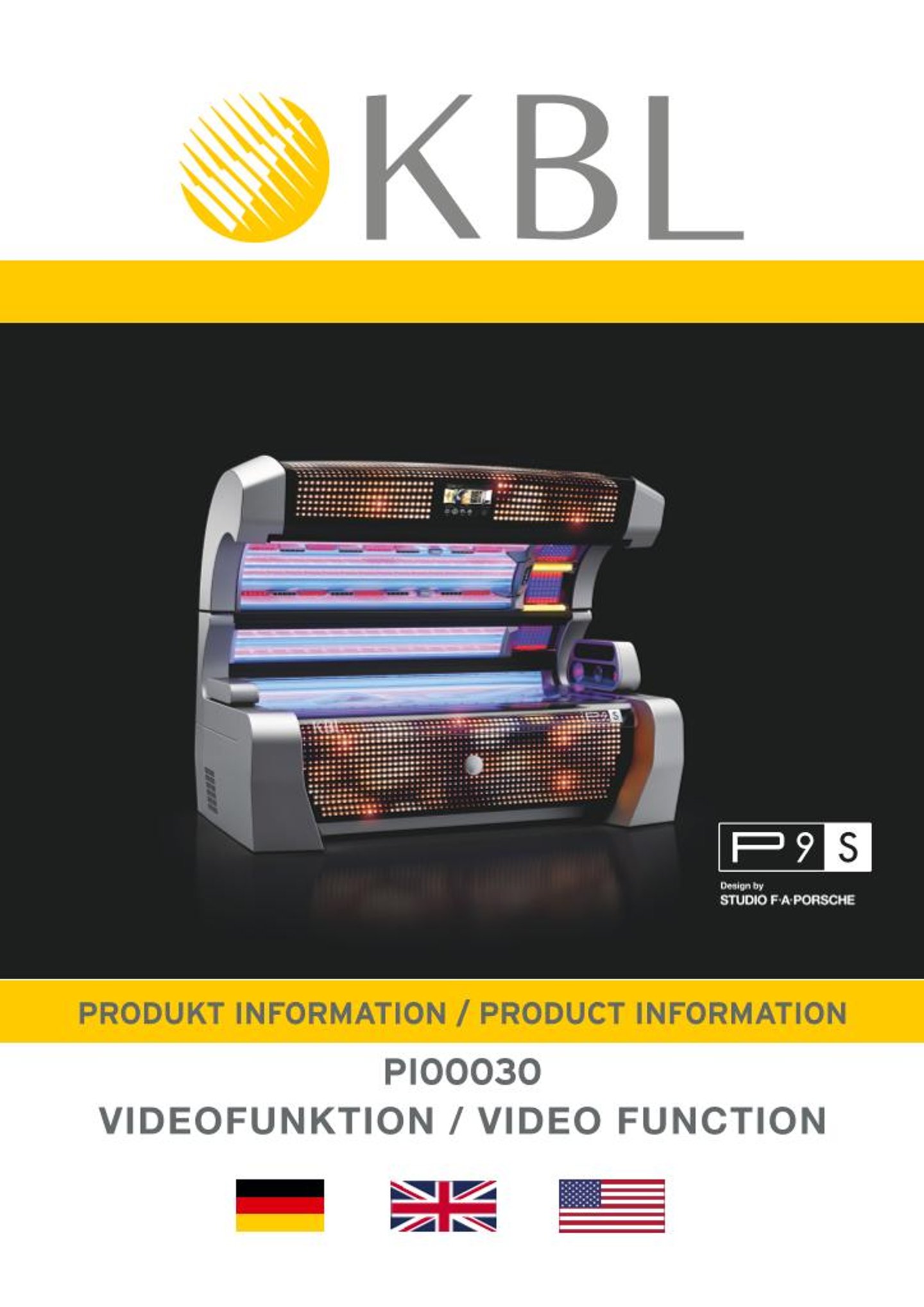 PI00030 - P9S PRODUCT INFORMATION - VIDEO FUNCTION